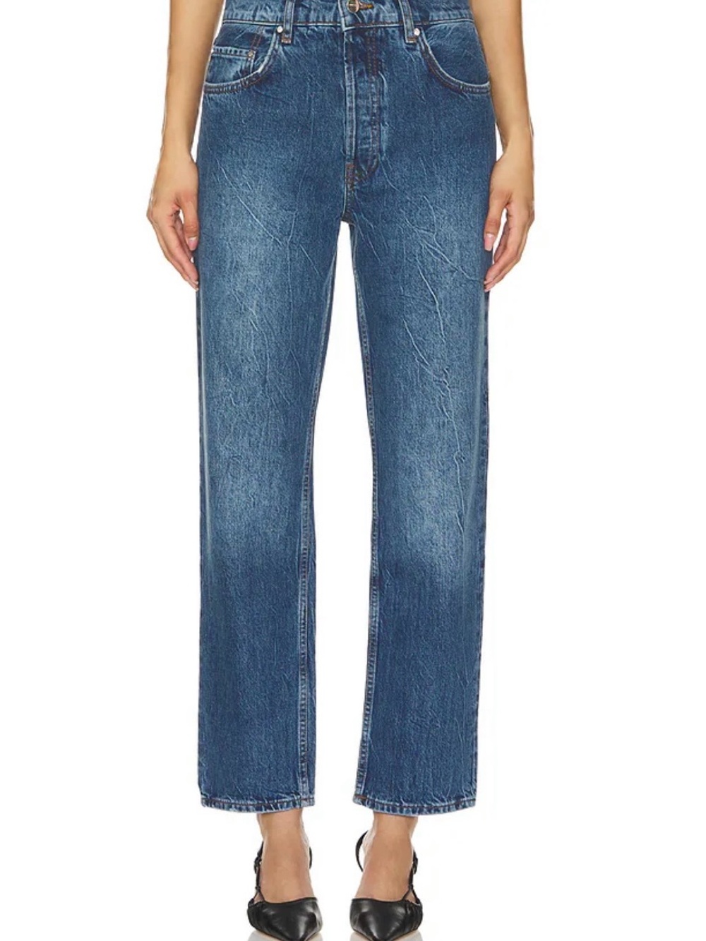 Anine Bing Benson Jeans in Marine Blue